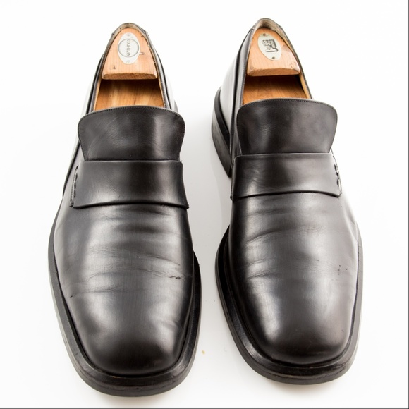 Bally Tenno Black Leather Slip on Shoe Size 10E main image 6